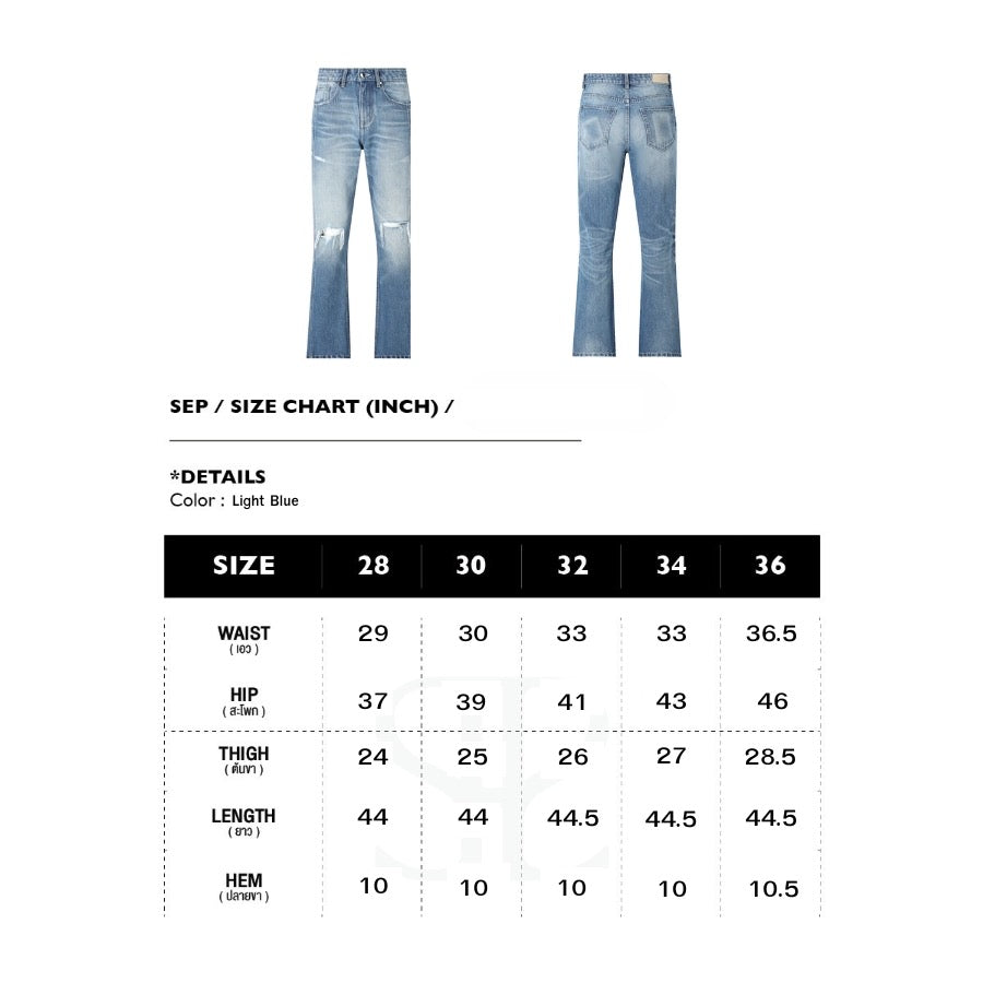 BOOTCUT TRACK DENIM BLUE