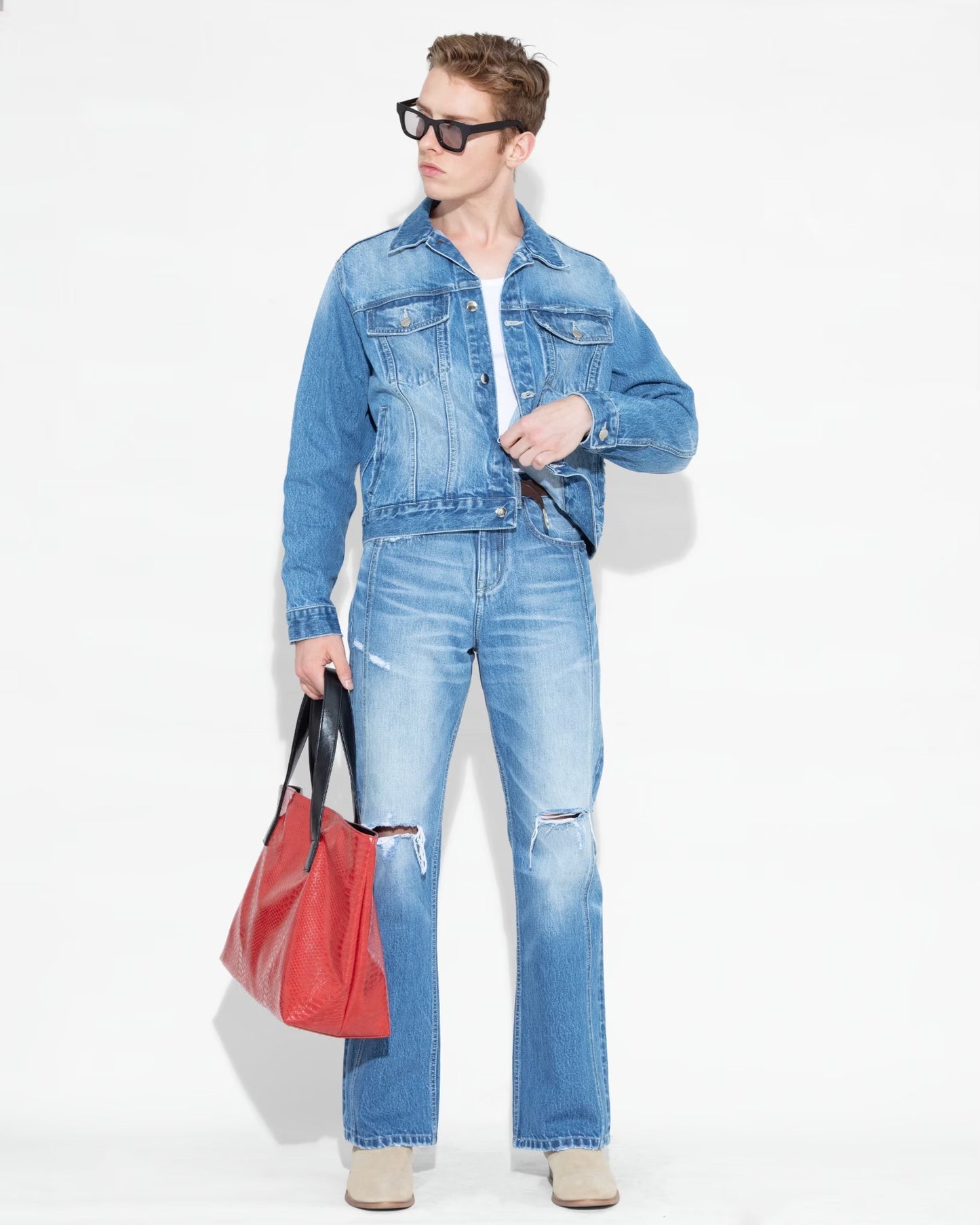 BOOTCUT TRACK DENIM BLUE