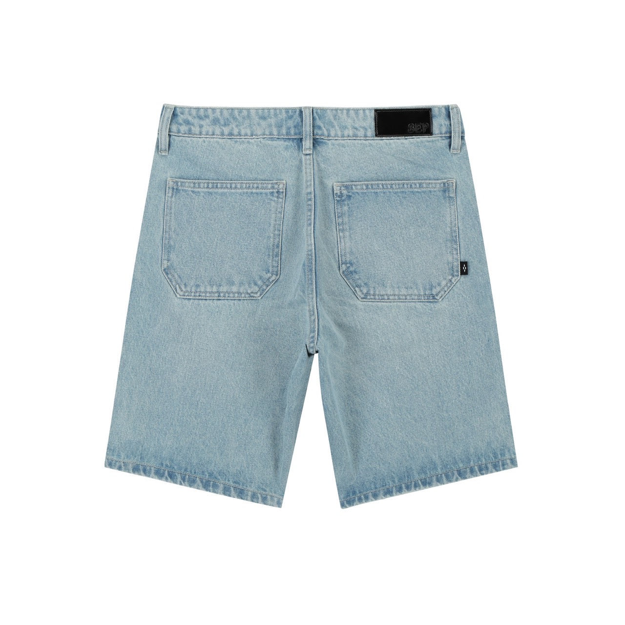 DOUBLE KNEE DENIM SHORTS BL