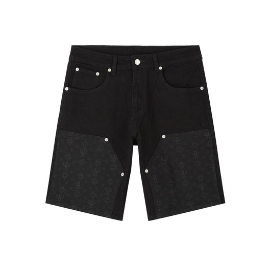 DOUBLE KNEE LASER BK SHORT