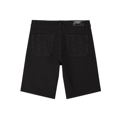 DOUBLE KNEE LASER BK SHORT