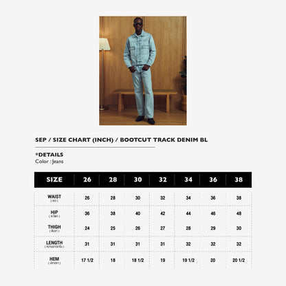 BOOTCUT TRACK DENIM BL