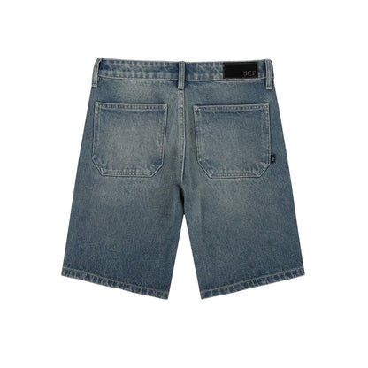 DOUBLE KNEE DENIM SHORTS MB